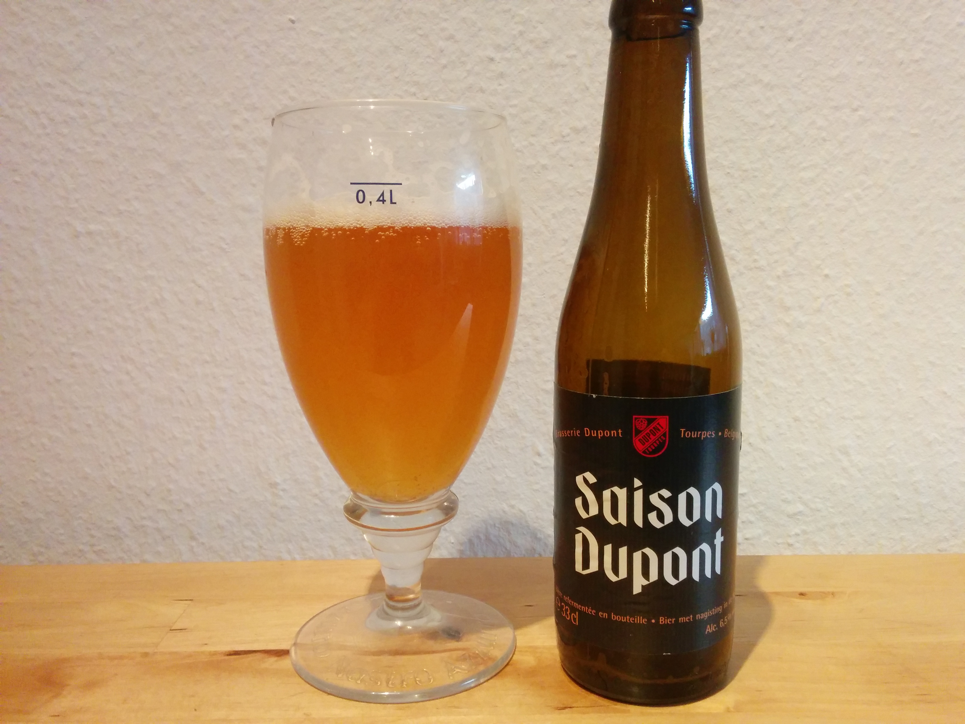 Saison Dupont - i glas og flaske