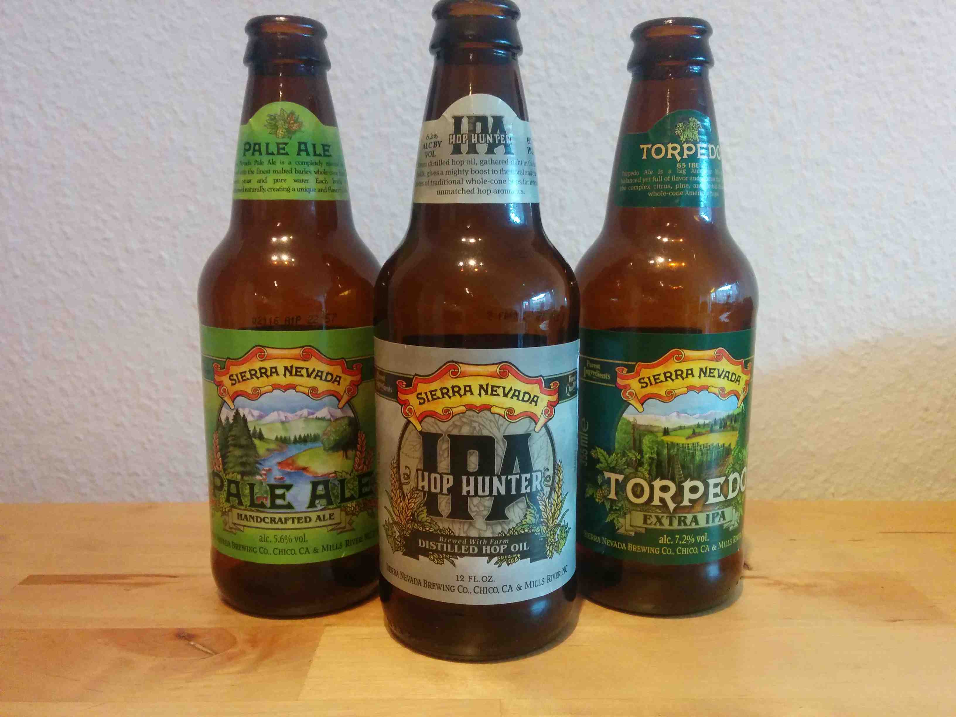Sierra Nevada de tre øl på stribe