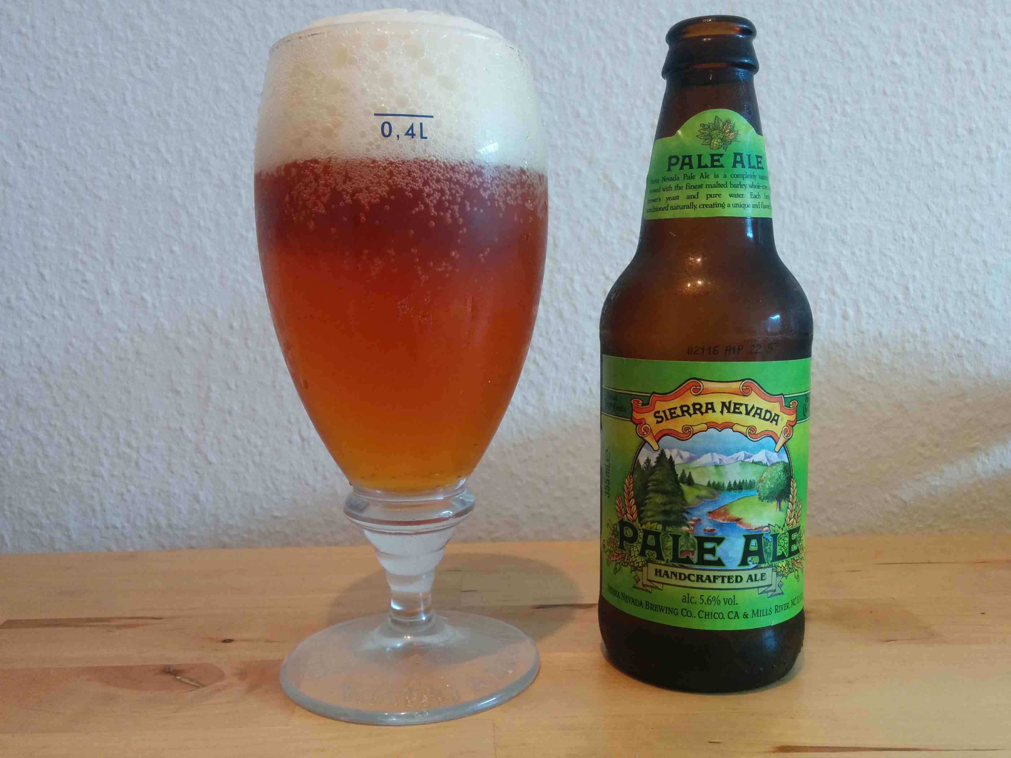 Sierra Nevada Pale Ale - I glas og flaske